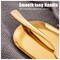 WDF300 Pieces Gold Plastic Silverware Disposable Gold Cutlery, Silverware Set Includes 100 Forks, 100 Spoons, 100 Knives -WDF
